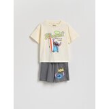 Reserved BABIES` T-SHIRT & SHORTS - tamnosivo Cijene