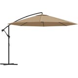  Konzolni vrtni suncobran s aluminijskim stupom 350 cm smeđesivi Cijene