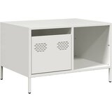 Maison Chic Klubska mizica - kavna mizica - Nizka mizica bela 68,5x50x43,5 cm valjano jeklo, (21754114) Cene