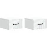  Noćni ormarić za montažu na zid 2 pcs Bijela 34 5 x 33 x 20 cm | shoptok.hr