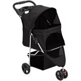 vidaXL Sklopiva kolica za pse crna 80 x 46 x 98 cm od tkanine oxford | shoptok.hr