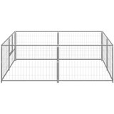  Kavez za pse srebrni 4 m² čelični | shoptok.hr