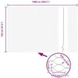  ograjni stebri 10 kosov U-kanal 120 cm pocinkano jeklo, šesterokotna ograja 1,2x10 m pocinkano jeklo | Shoptok.si
