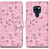 Cadorabo Ohišje, združljiv s Huawei - Design Flower Rain št. 6 - Zaščitni pokrov z magnetnim zapiranjem, funkcijo stojala in režo za kartico, (20590188) | Shoptok.si