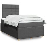  Krevet s oprugama i madracem tamnosivi 120 x 200 cm od tkanine | shoptok.hr