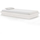  Posteljni okvir bel iz trdnega lesa 100x200 cm, (20646654) | Shoptok.si