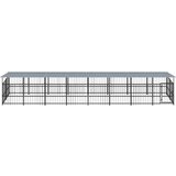 Vanjski kavez za pse s krovom čelični 15 02 m² | shoptok.hr