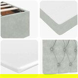 vidaXL Okvir kreveta s madracima svijetlosivi 160x200cm baršunasti | shoptok.hr