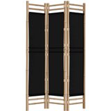  Sklopiva sobna pregrada s 3 panela 120 cm od bambusa i platna | shoptok.hr