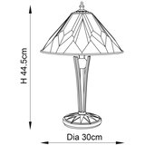  Endon 70365 - Stona lampa Tiffany ASTORIA 1xE14/40W/230V prečnik 30 cm | Eponuda.com