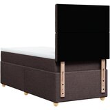  Krevet s oprugama i madracem tamnosmeđi 80x200 cm od tkanine | shoptok.hr
