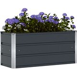  Cvetlično korito Antracit 100 x 40 x 45 cm Jeklo, (5000207687) | Shoptok.si