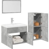 Maison Chic Kopalniško pohištvo - Kopalniški sestavi 4 kosa betonsko sive barve konstruiran les, (21788364) | Shoptok.si