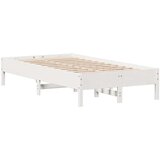  Okvir kreveta bez madraca bijeli 120 x 190 cm masivna borovina | shoptok.hr