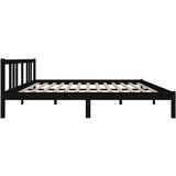  Za krevet od masivnog drva crni 150 x 200 cm 5FT King | shoptok.hr
