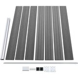 vidaXL Komplet ograjnih panelov WPC 353x146 cm siv | Shoptok.si