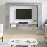TV ormarić boja betona 152 x 22 x 113 cm od konstruiranog drva | shoptok.hr