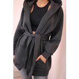 Kesi Insulated raincoat with graphite waist tie | Shoptok.si