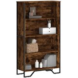 vidaXL Knjižna omara dimljeni hrast 80x31x137,5 cm inženirski les | Shoptok.si