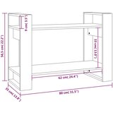 Ormarić za knjige / sobna pregrada sivi 80x35x56,5 cm borovina | shoptok.hr