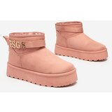 Resti Light brown women's shoes a'la snow boots with ornament Parisela | Shoptok.si