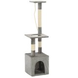  Penjalica za mačke sa stupovima za grebanje od sisala 109 cm siva | shoptok.hr