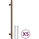 vidaXL Ročaji za omarico 5 kosov bron 224 mm nerjaveče jeklo | Shoptok.si