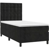 Box spring krevet s madracem crni 90x200 cm baršunasti | shoptok.hr