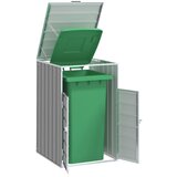 vidaXL Lopa za smetnjak za 1 smetnjak siva 72x81x115 cm jeklo cene