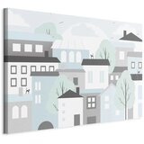  Slika - Colorful Town (1 Part) Wide 90x60 Na talijanskom platnu | shoptok.hr