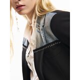 Desigual Blazer moder denim / črna | Shoptok.si