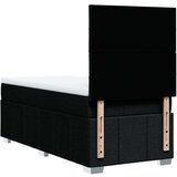 vidaXL Box spring postelja z vzmetnico črn 90x190 cm blago | Shoptok.si