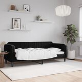  Dnevni krevet crni 80 x 200 cm baršunasti | Eponuda.com
