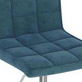  Okretne blagovaonske stolice 6 kom plave baršunaste | shoptok.hr