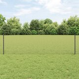 vidaXL Zavarena žičana ograda s 44 U postova Siva 0,6x100 m Čelik Cijene