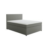 MID.YOU BOXSPRING POSTELJA 140 cm x 200 cm , tekstil, leseni material siva | Shoptok.si
