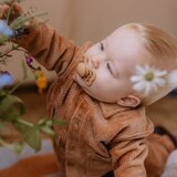 Bibs tolažilna duda - silikon Supreme s simetričnim cucljem 6-18 m 2/1 cloud/steel blue | Shoptok.si
