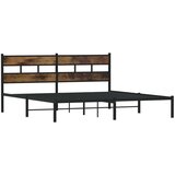 Metalni okvir kreveta bez madraca boja hrasta 193x203 cm | shoptok.hr