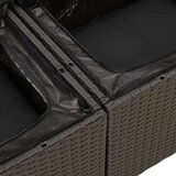  12-dijelni set vrtnih sofa od poliratana s jastucima crni | shoptok.hr