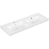 7175D001 Subway 2.0 130 x 47 cm dvojni keramični umivalnik z 2 odprtinama