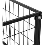  Kavez za pse crni 3 m² čelični | shoptok.hr