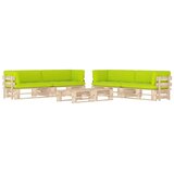  6-dijelna garnitura od paleta s jastucima impregnirana borovina | Eponuda.com