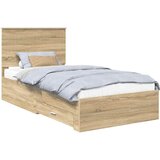  Krevetna konstrukcija s ladicama Sonoma hrast 100 x 200 cm | shoptok.hr