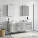  Set ormarića za kupaonicu 5 kom. Betonska siva | shoptok.hr