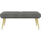  Klupa s dvostrukim slojem Tamnosiva 120 x 45 x 46 cm Bar&amp;scaron;un Slike