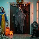 viseća Grim Reaper figura SPOOKA Crna 112 x 164 cm