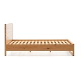 Kave Home Zakonska postelja iz masivnega hrasta z letvenim dnom 180x200 cm v naravni barvi Alguema – | Shoptok.si