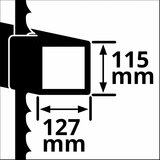 Einhell TE-MB 18/127 U Li-Solo, Akumulatorska stacionarna trakasta testera - (4504215) | ePonuda.com