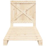  Okvir kreveta s uzglavljem 90 x 200 cm od masivne borovine | shoptok.hr