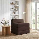 SOFA na razvlačenje Sivosmeđa 200 x 70 x 15 cm Tkanina | shoptok.hr